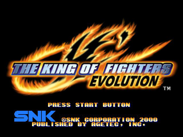 The King of Fighters Evolution Title Screen